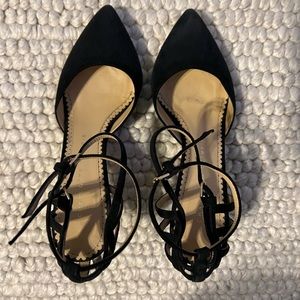 CHARLOTTE OLYMPIASuede Cutout Accent D'Orsay Pumps